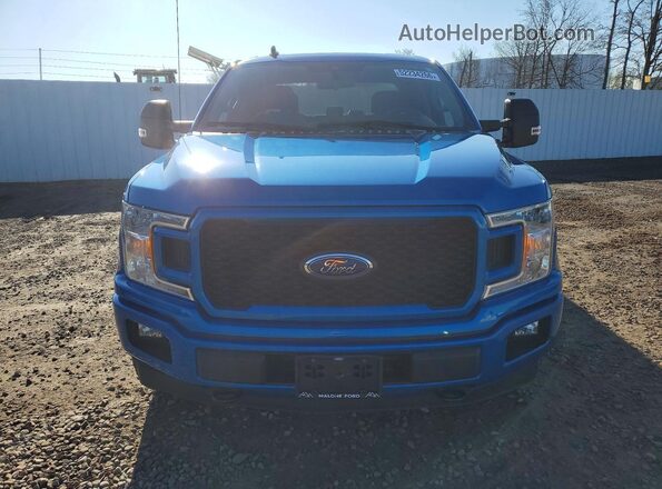 1FTFW1E46LFB74635 2020 FORD F150 Blue Widok z przodu