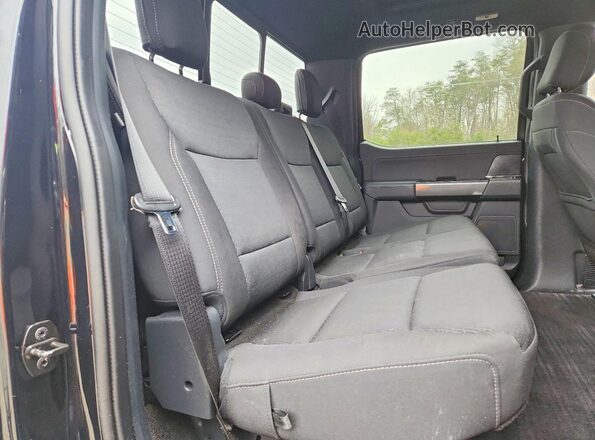 1FTFW1E50MFA19654 2021 FORD F150 Черный Вид задних сидений
