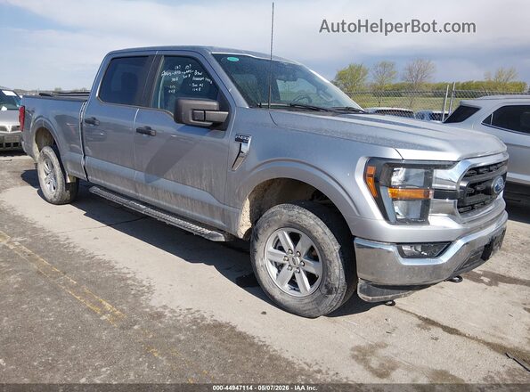 1FTFW1E53PFB24628 2023 FORD F150 Серебряный Передняя правая четверть