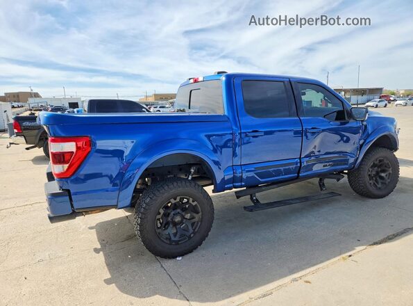 1FTFW1E57NFC07668 2022 FORD F150 Синий Задняя правая четверть