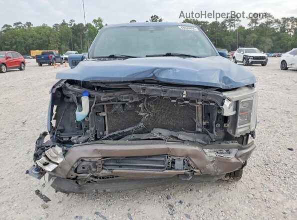1FTFW1E57PFC13523 2023 FORD F150 Blue Vista frontal