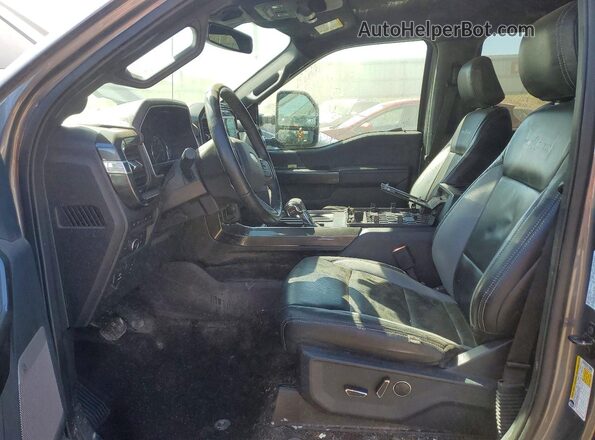 1FTFW1E59MFB36049 2021 FORD F150 Серый Вид салона спереди
