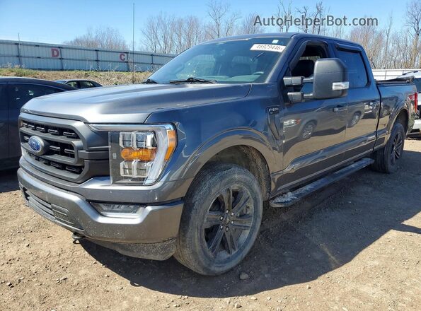 1FTFW1E59MFB36049 2021 FORD F150 Серый Передняя левая четверть