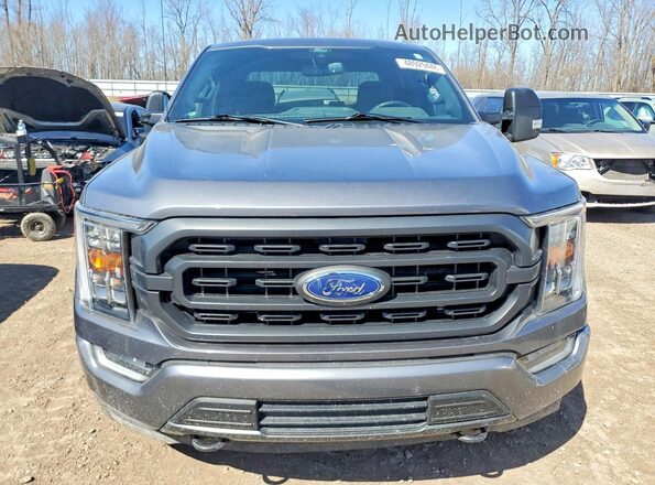 1FTFW1E59MFB36049 2021 FORD F150 Серый Вид спереди