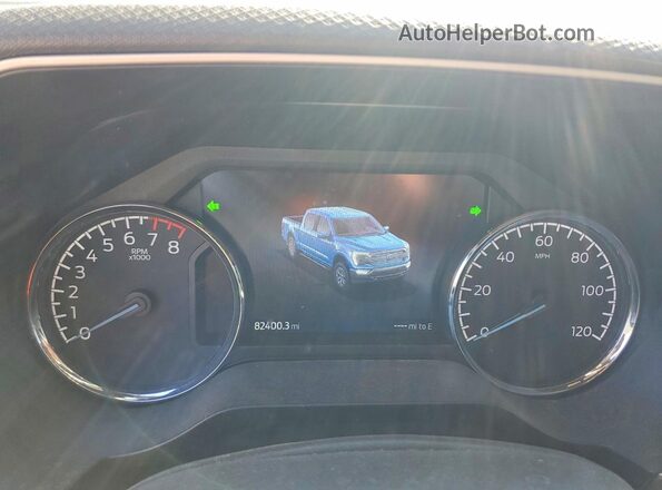 1FTFW1E59MFB36049 2021 FORD F150 Серый Вид щитка приборов