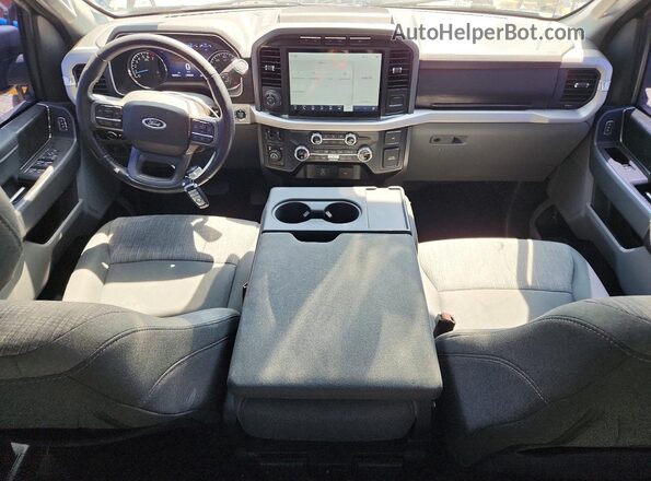 1FTFW1E80MFA26596 2021 FORD F150 Blue Առջևի վահանակի տեսք