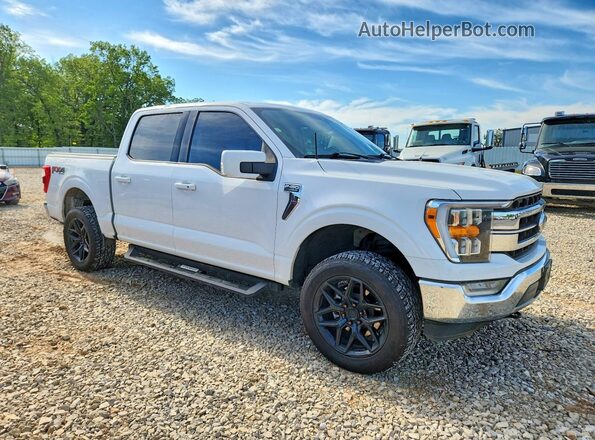 1FTFW1E80MFB17836 2021 FORD F150 Белый Передняя правая четверть