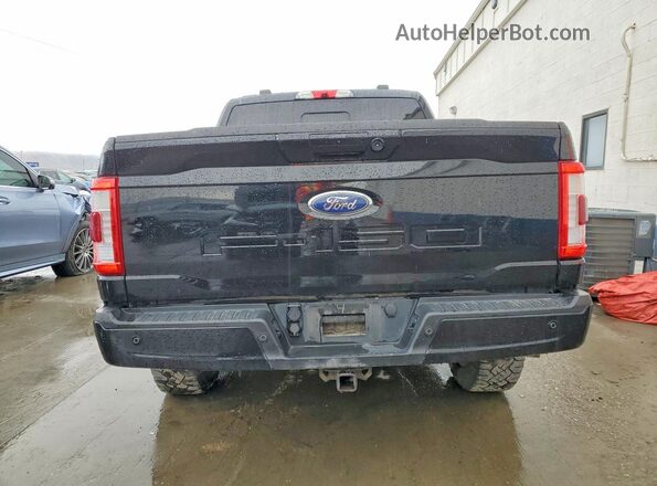 1FTFW1E86MFC53128 2021 FORD F150 Black Widok z tyłu