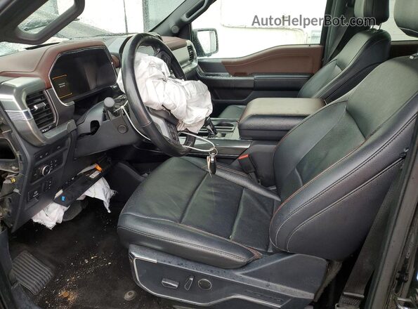 1FTFW1E86MFC53128 2021 FORD F150 Black Widok wnętrza z przodu