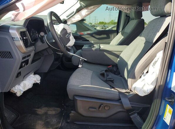 1FTFW1E86PKF08856 2023 FORD F150 Синий Вид салона спереди