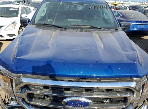 1FTFW1E86PKF08856 2023 FORD F150 Синий Вид задней части салона