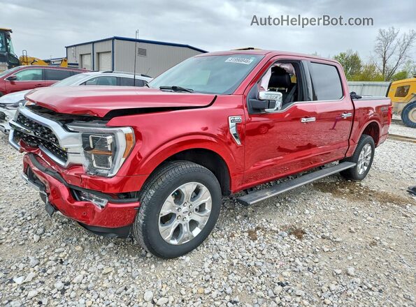 1FTFW1E89PFB62861 2023 FORD F150 Red Vista tres cuartos delantera izquierda