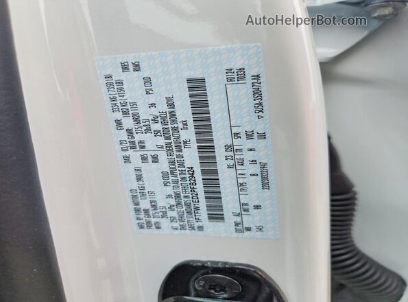 1FTFW1ED2PFB29424 2023 FORD F150 White Vista del compartimento del motor