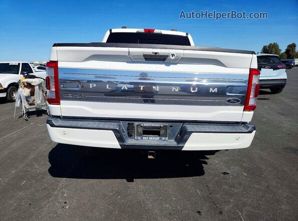 1FTFW1ED3MFC72345 2021 FORD F150 White Հետևի տեսք