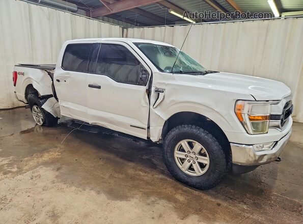 1FTFW1ED4NFB30555 2022 FORD F150 Белый Передняя правая четверть
