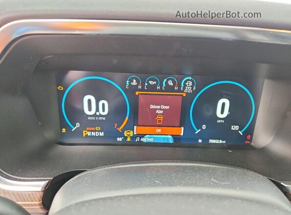1FTFW1ED4PFA09754 2023 FORD F150 Красный Вид щитка приборов