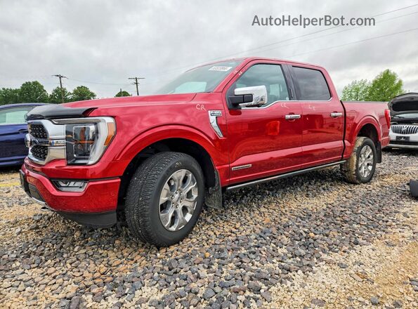 1FTFW1ED4PFA09754 2023 FORD F150 Красный Передняя левая четверть