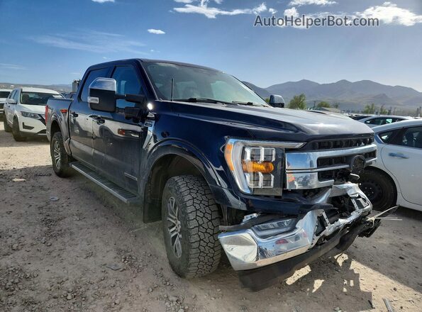 1FTFW1ED6MFB05445 2021 FORD F150 Blue Առջևի աջ