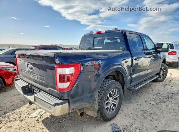 1FTFW1ED6MFB05445 2021 FORD F150 Blue Հետևի աջ