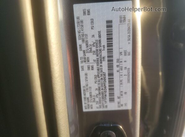 1FTFW1ED6PFD05357 2023 FORD F150 Gray Widok komory silnika