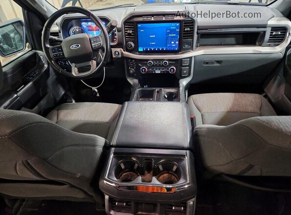 1FTFW1ED8MFA70410 2021 FORD F150 Синий Вид панели приборов