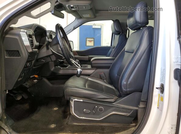 1FTFW1ED9MFC06852 2021 FORD F150 Белый Вид салона спереди