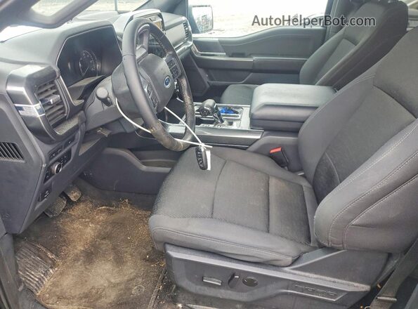 1FTFW1ED9PFD08964 2023 FORD F150 Черный Вид салона спереди