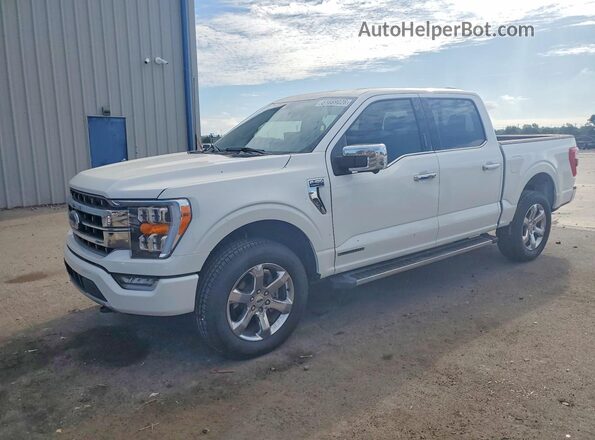 1FTFW1EDXMFD08970 2021 FORD F150 White Vista tres cuartos delantera izquierda