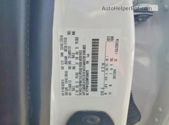 1FTFW1EDXMFD08970 2021 FORD F150 White Vista del compartimento del motor