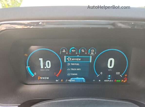 1FTFW1EDXMFD08970 2021 FORD F150 White Vista del cuadro de instrumentos