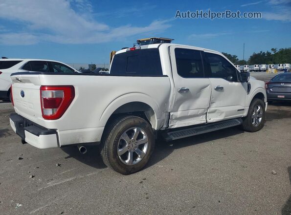 1FTFW1EDXMFD08970 2021 FORD F150 White Trasero derecho