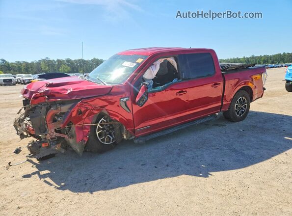 1FTFW1EDXPFC45714 2023 FORD F150 Красный Передняя левая четверть