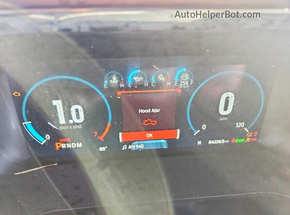 1FTFW1EDXPFC45714 2023 FORD F150 Красный Вид щитка приборов