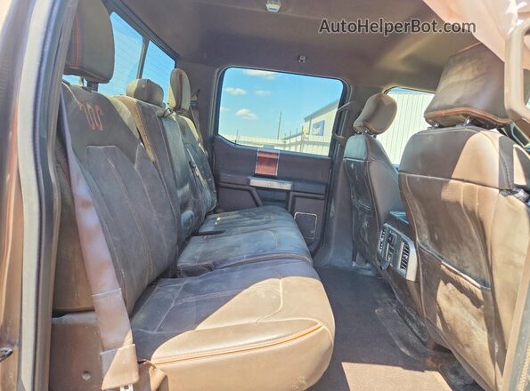 1FTFW1EF0GFD10667 2016 FORD F150 Коричневый Вид задних сидений