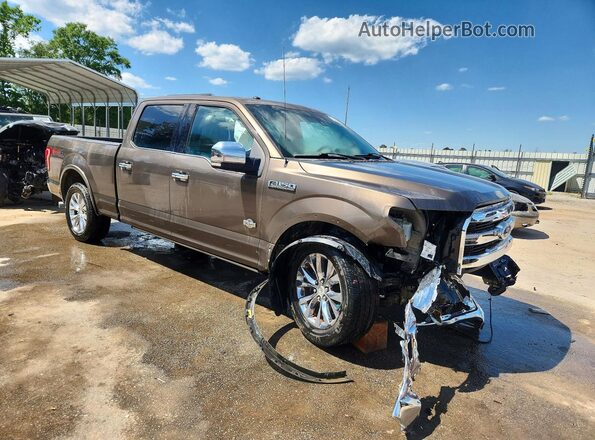 1FTFW1EF0GFD10667 2016 FORD F150 Коричневый Передняя правая четверть
