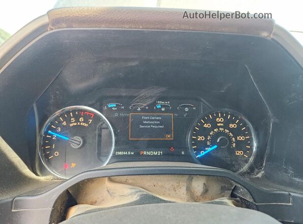 1FTFW1EF0GFD10667 2016 FORD F150 Коричневый Вид щитка приборов