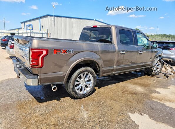 1FTFW1EF0GFD10667 2016 FORD F150 Коричневый Задняя правая четверть