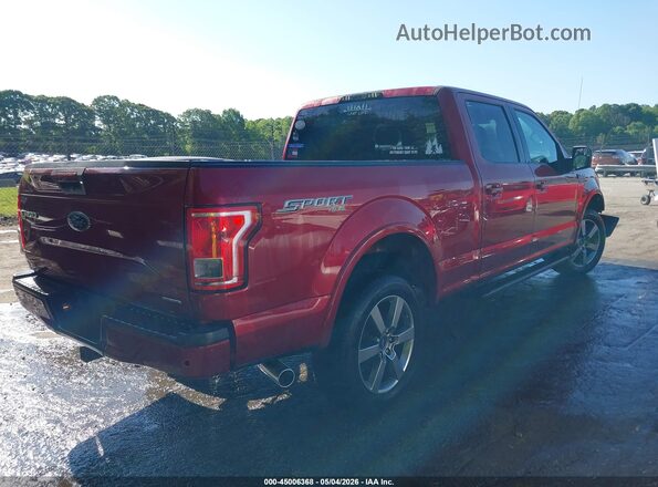 1FTFW1EFXGFB52290 2016 FORD F150 Бордовый Задняя правая четверть