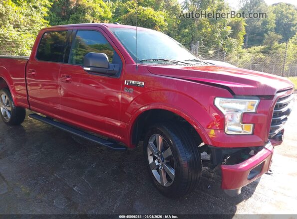 1FTFW1EFXGFB52290 2016 FORD F150 Бордовый Вид задней части салона