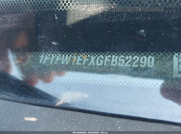 1FTFW1EFXGFB52290 2016 FORD F150 Бордовый Вид подкапотного пространства