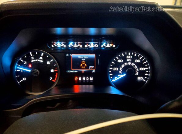 1FTFW1EG0JFD52806 2018 FORD F150 Серый Вид щитка приборов