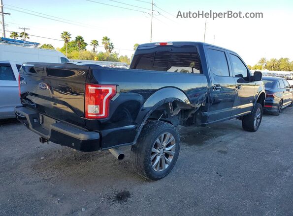 1FTFW1EG3HFB36801 2017 FORD F150 Black Tył prawy