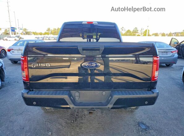 1FTFW1EG3HFB36801 2017 FORD F150 Black Widok z tyłu