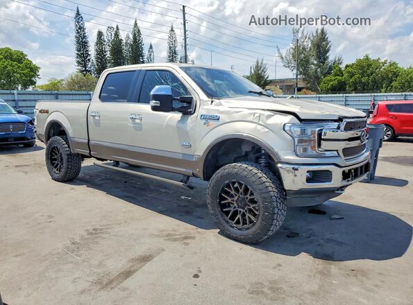 1FTFW1EG6JFD39297 2018 FORD F150 Желто-коричневый Передняя правая четверть