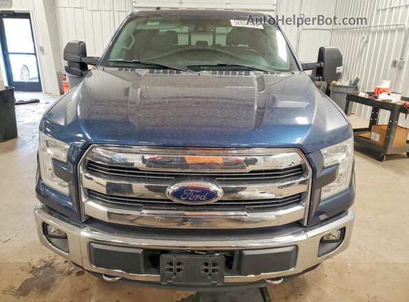 1FTFW1EG8GKD12019 2016 FORD F150 Blue Widok z przodu