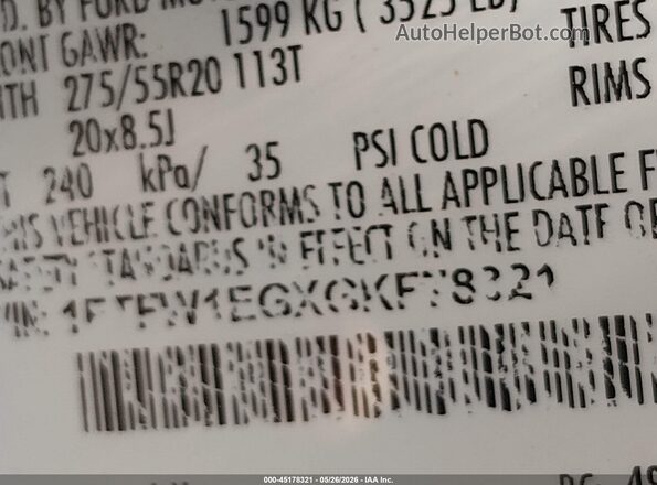 1FTFW1EGXGKF78321 2016 FORD F150 Серебряный Вид подкапотного пространства