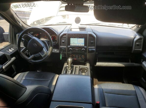 1FTFW1RG0JFD09545 2018 FORD F150 Charcoal Vista del salpicadero