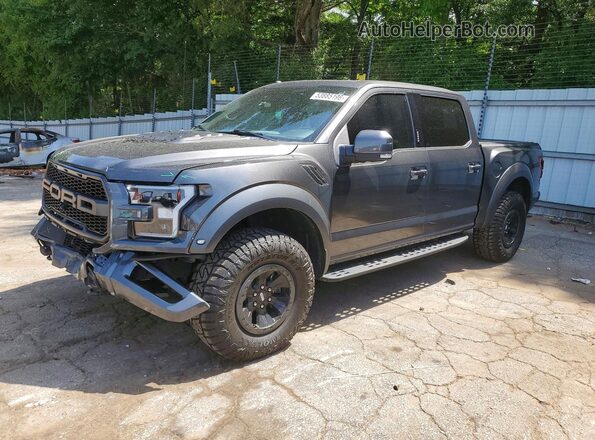 1FTFW1RG0JFD09545 2018 FORD F150 Charcoal Vista tres cuartos delantera izquierda