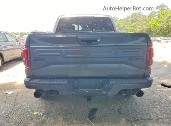 1FTFW1RG0JFD09545 2018 FORD F150 Charcoal Vista trasera