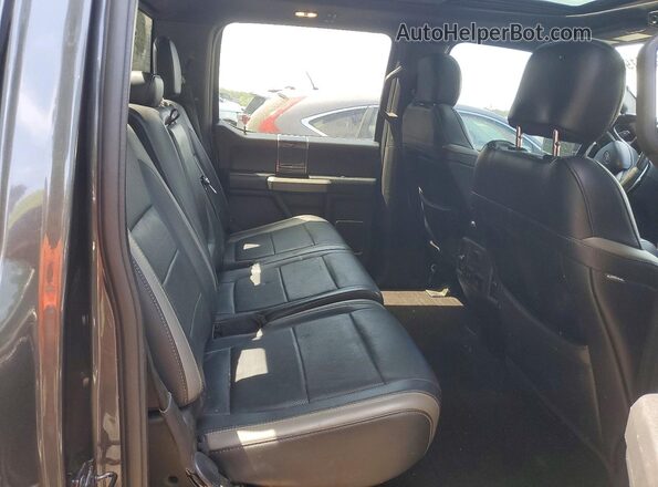 1FTFW1RG0JFD09545 2018 FORD F150 Charcoal Vista de los asientos traseros